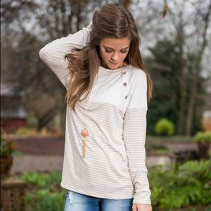 NWOT Striped Long Sleeve from Mint Julep Boutique